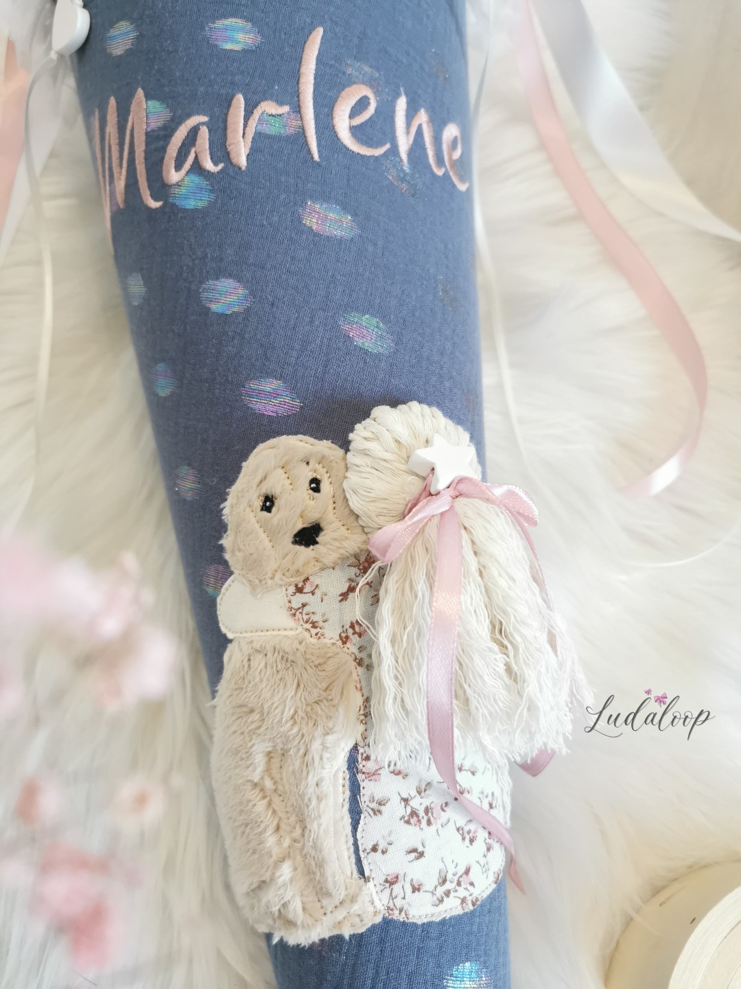 Schultüte Mädchen mit Hund - Marlene – Bild 8