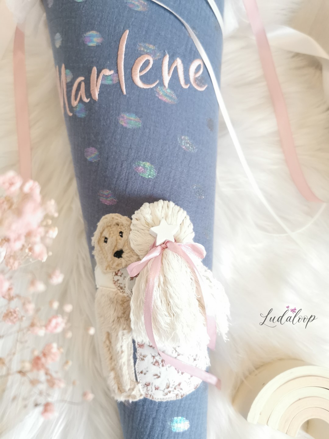 Schultüte Mädchen mit Hund - Marlene – Bild 4