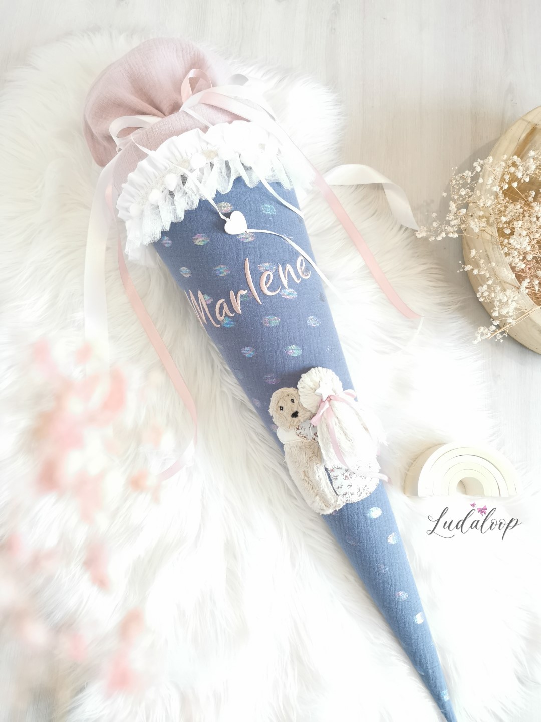 Schultüte Mädchen mit Hund - Marlene – Bild 7