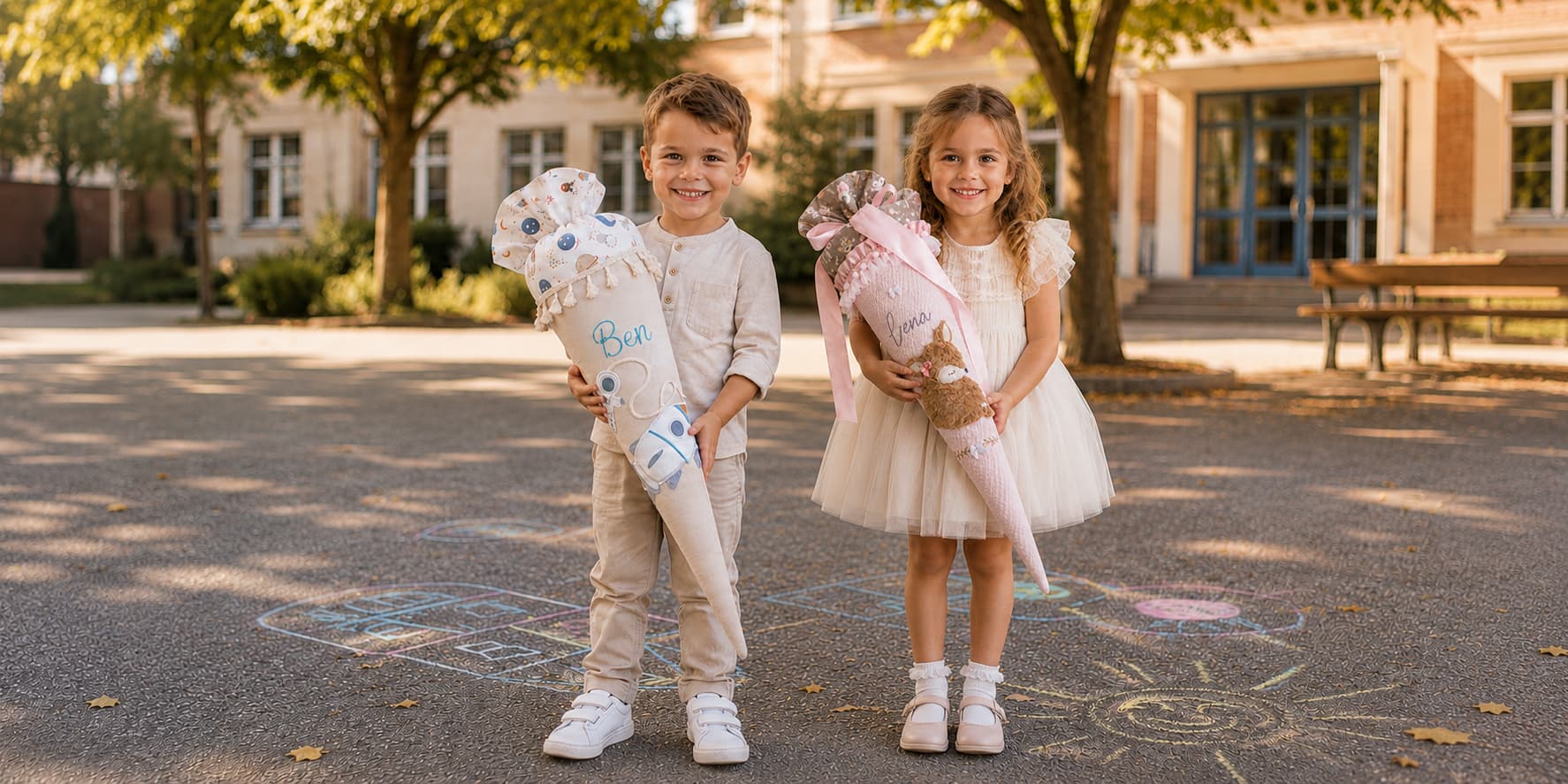 ludaloop-banner-jungen-maedchen-schultueten